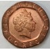 GREAT BRITAIN UK 2000 . TWENTY 20 PENCE COIN . ERROR . COPPER PLANCHET